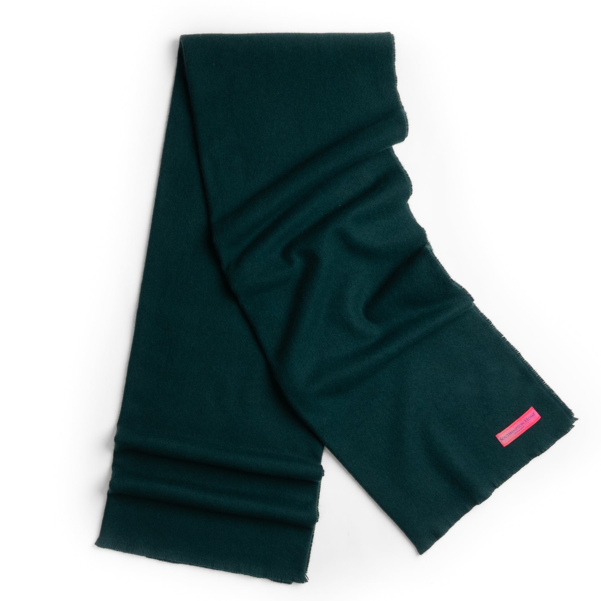 Luxury Cashmere Throw ~ Forrest Green ~-Blankets-[bar code]-Prince of Scots