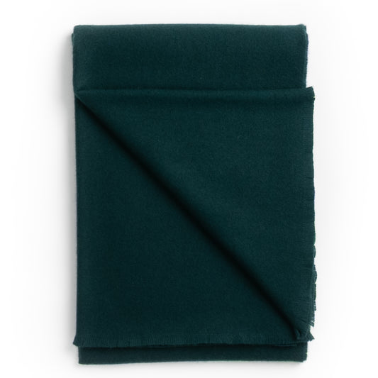 Luxury Cashmere Throw ~ Forrest Green ~-Blankets-[bar code]-Prince of Scots