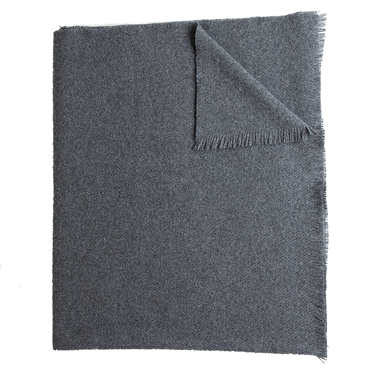 Luxury Cashmere Throw ~ Grey ~-Blankets-[bar code]-CashmereGrey-Prince of Scots