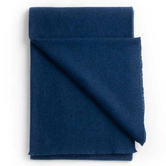 Luxury Cashmere Throw ~ Royal Blue ~-Blankets-[bar code]-Prince of Scots