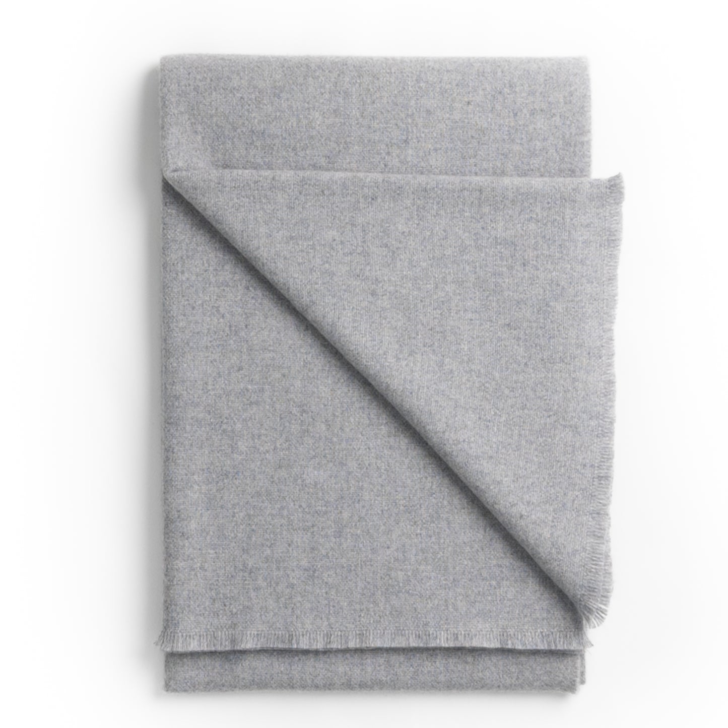 Luxury Cashmere Throw ~ Silver~-Blankets-[bar code]-Prince of Scots
