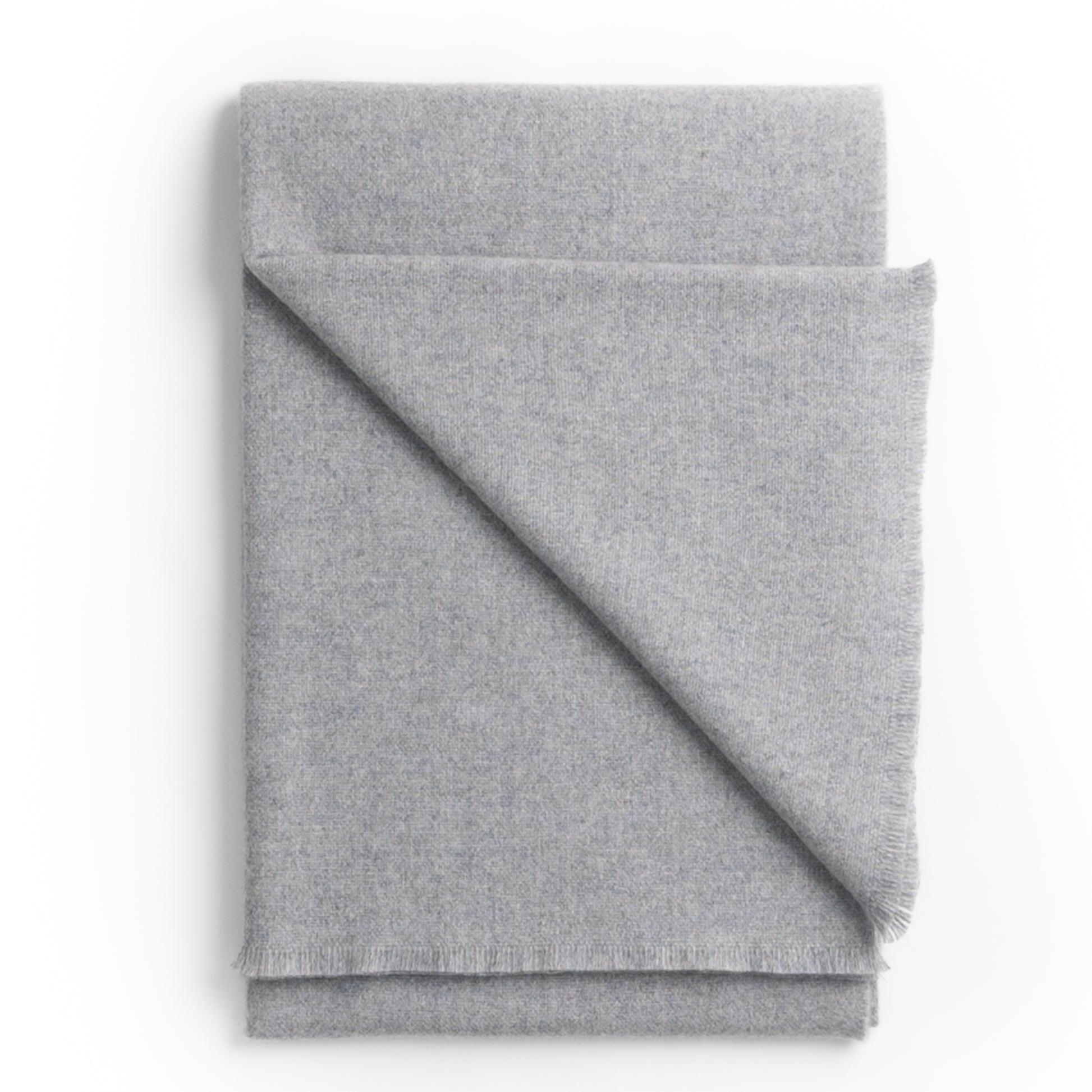 Luxury Cashmere Throw ~ Silver~-Blankets-[bar code]-Prince of Scots