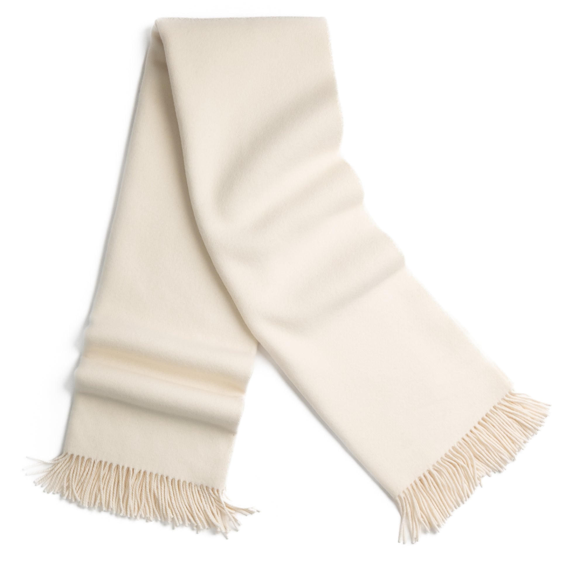 Newport Cashmere Throw ~ Cream ~-Blankets-[bar code]-Prince of Scots