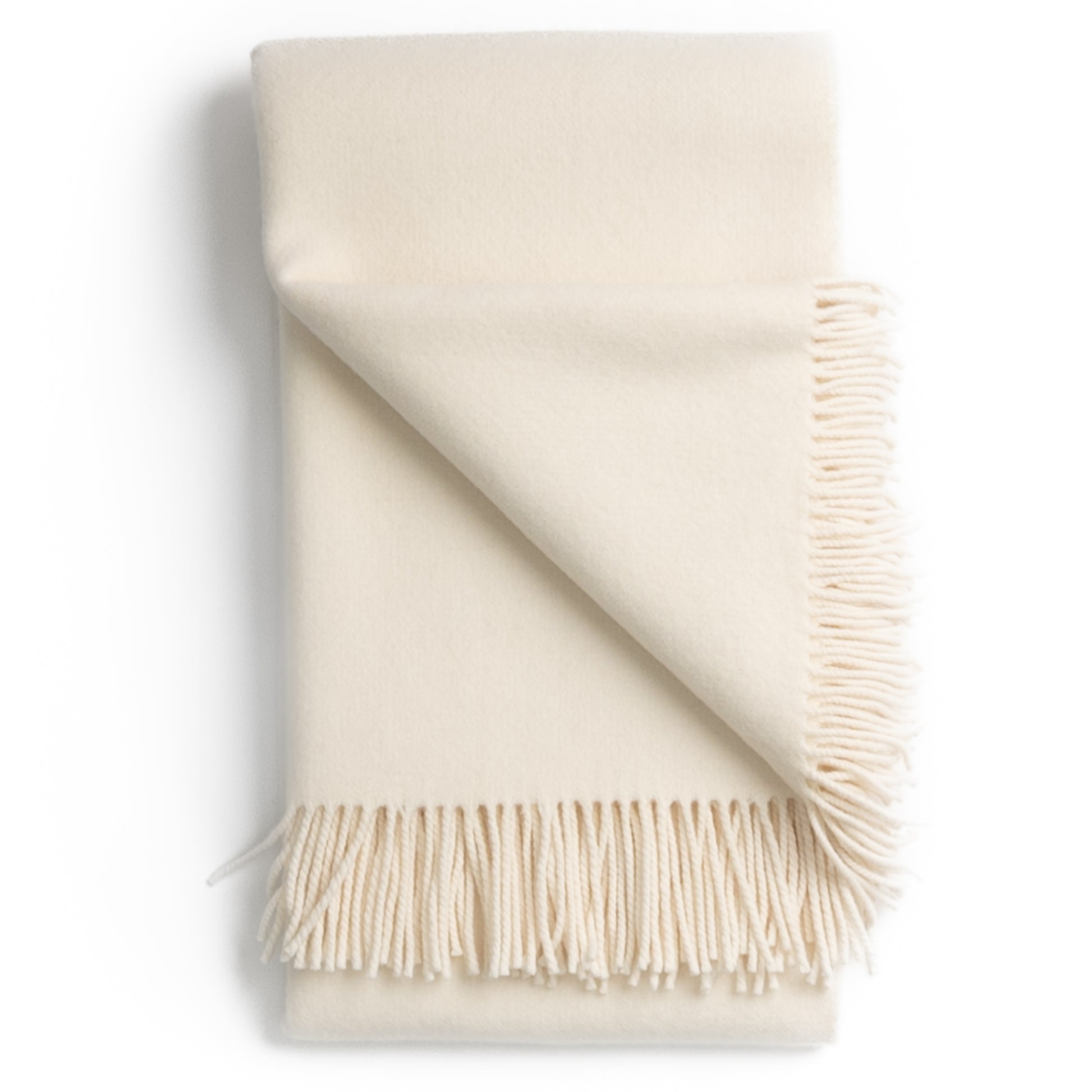 Newport Cashmere Throw ~ Cream ~-Blankets-[bar code]-Prince of Scots