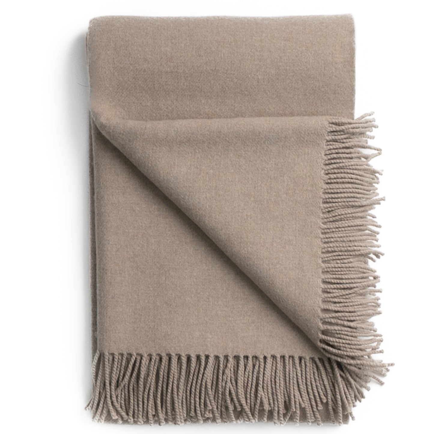 Newport Cashmere Throw ~ Stone ~-Blankets-[bar code]-Prince of Scots