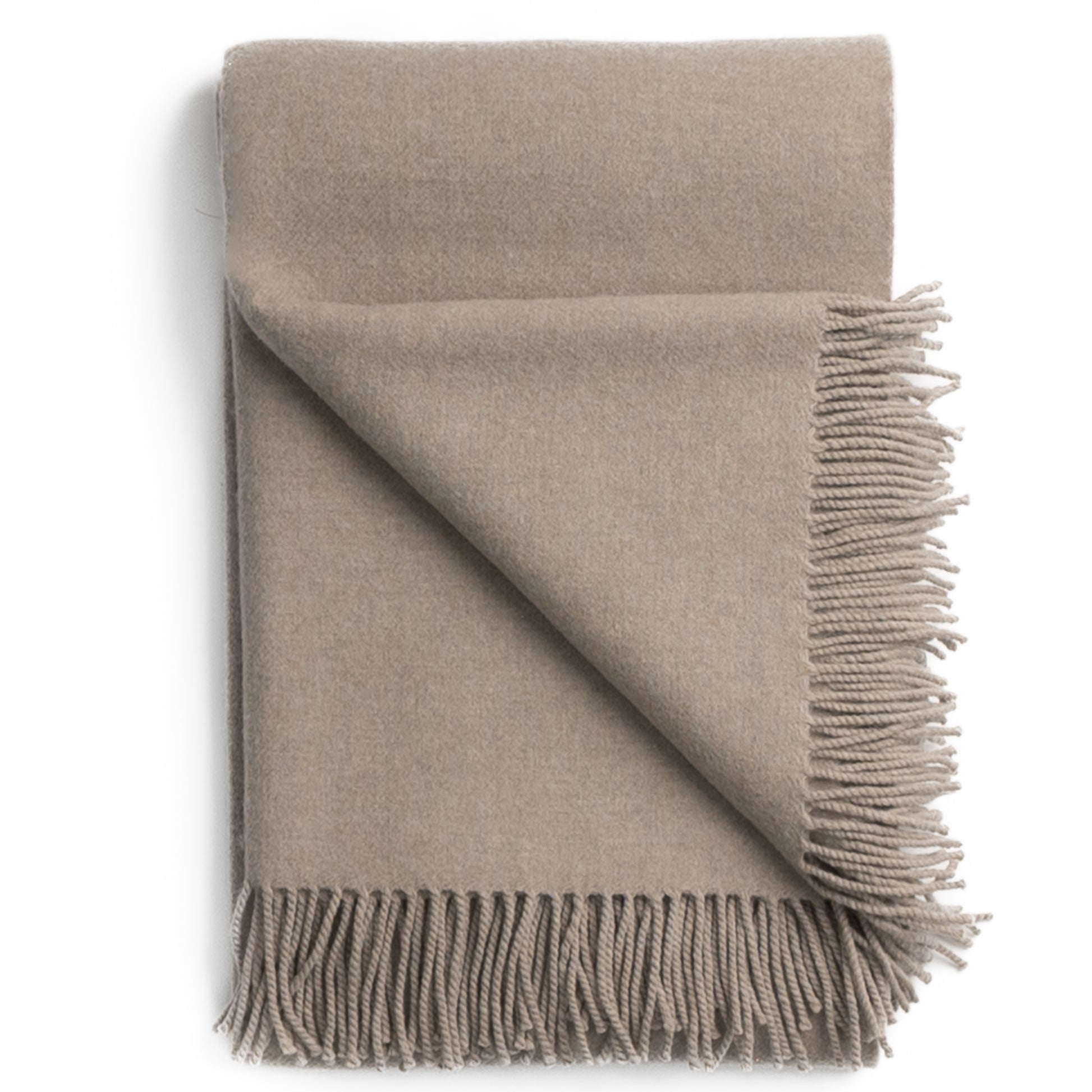 Newport Cashmere Throw ~ Stone ~-Blankets-[bar code]-Prince of Scots