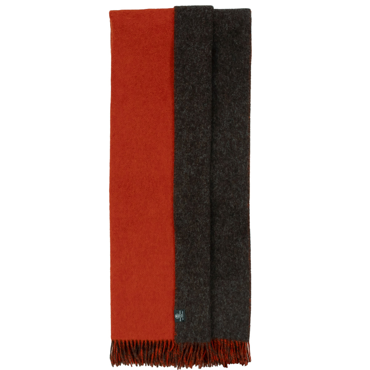 Highland Tweeds Reversible Double Cloth Throw (Orange/Brown) Available 4/25-Throws and Blankets-[bar code]-Prince of Scots