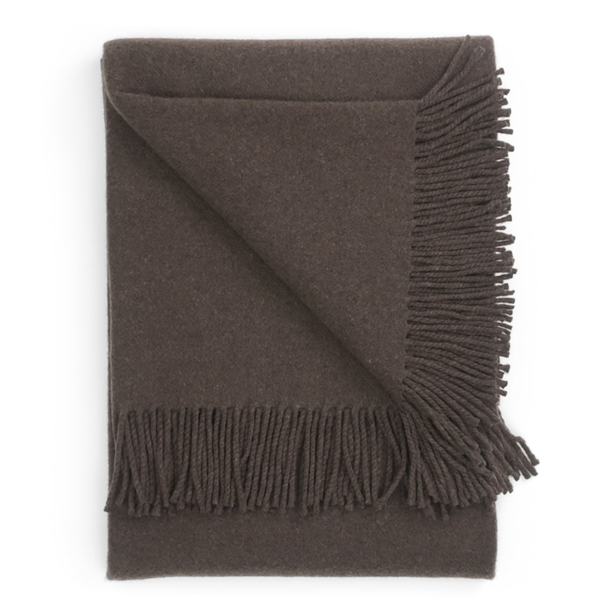 Gentlemen's Cashmere Throw ~ Saddle Brown