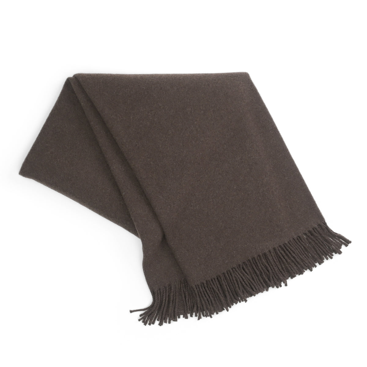 Gentlemen's Cashmere Throw ~ Saddle Brown