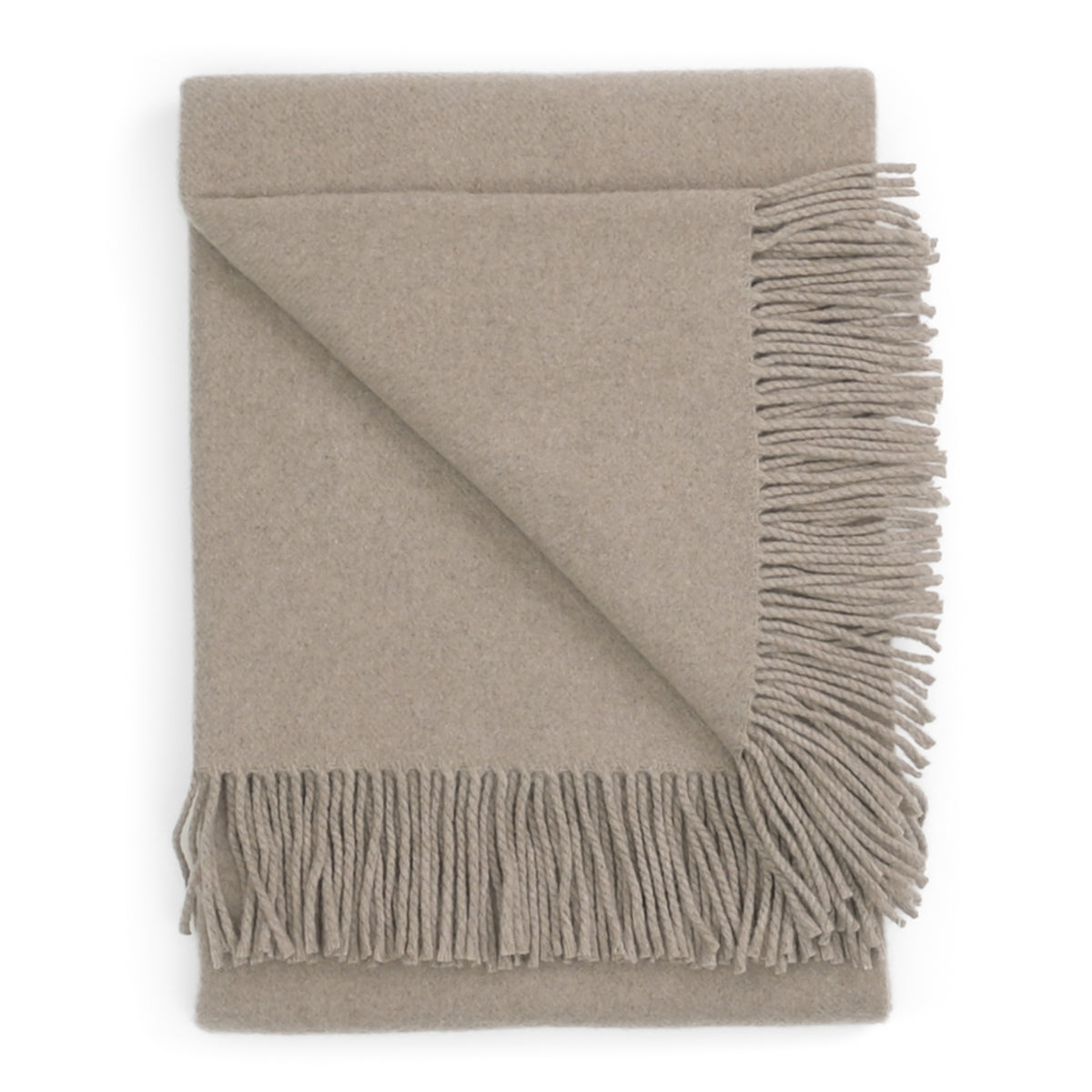 Gentlemen's Cashmere Throw ~ Cashmere Beige
