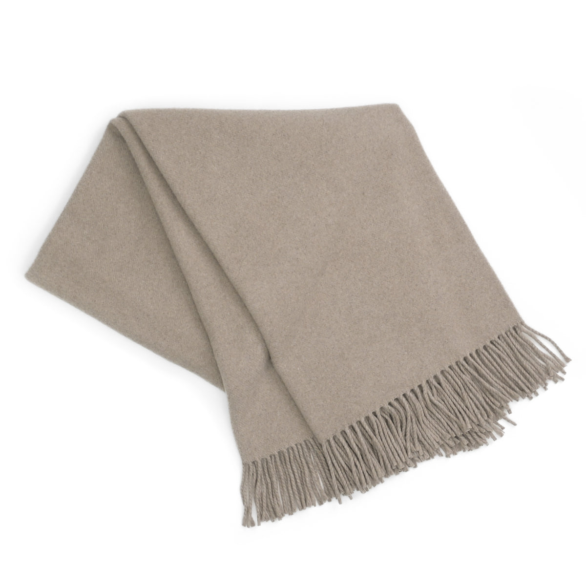 Gentlemen's Cashmere Throw ~ Cashmere Beige