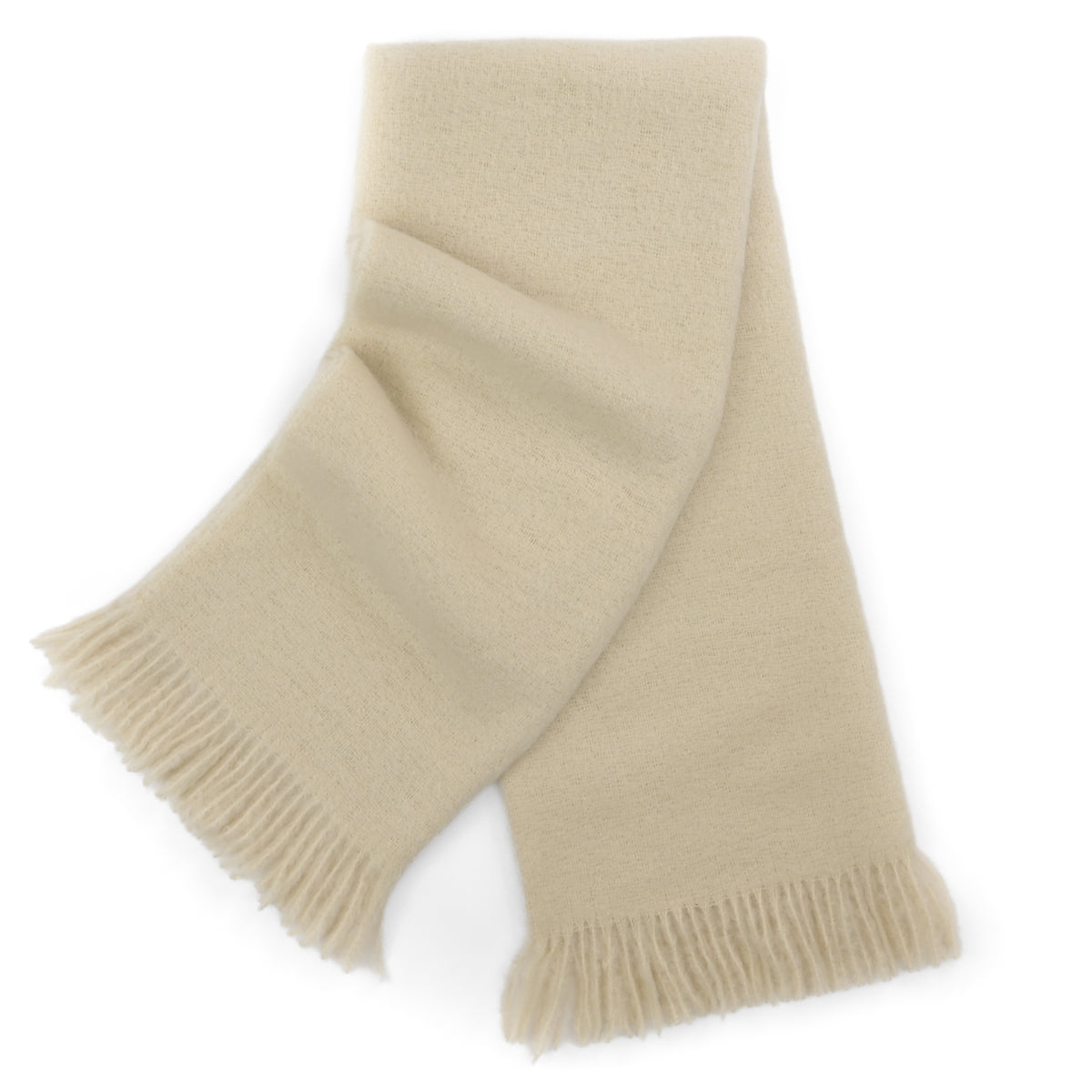 Southampton Home Luxury Mohair Throw ~ Ivory