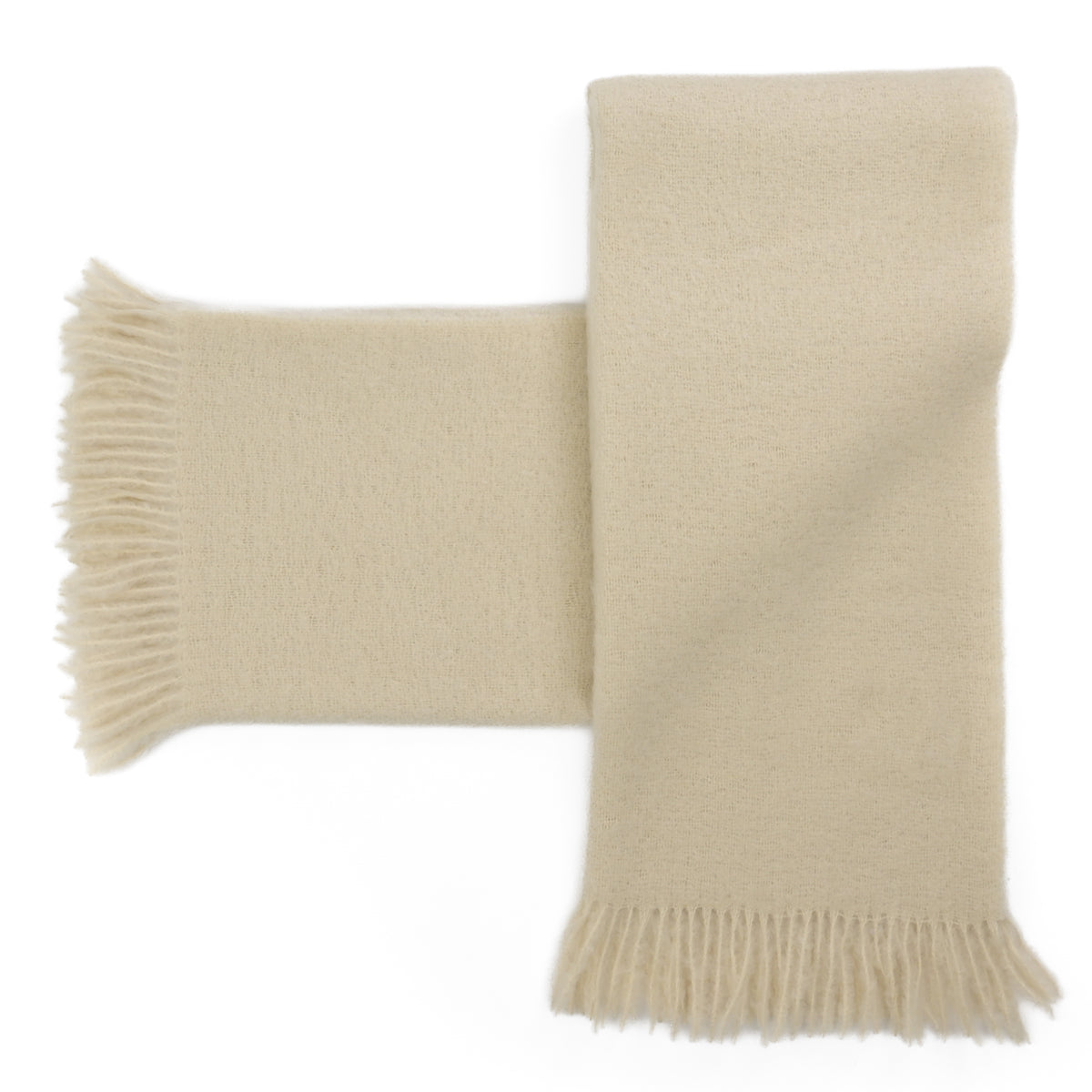 Southampton Home Luxury Mohair Throw ~ Ivory