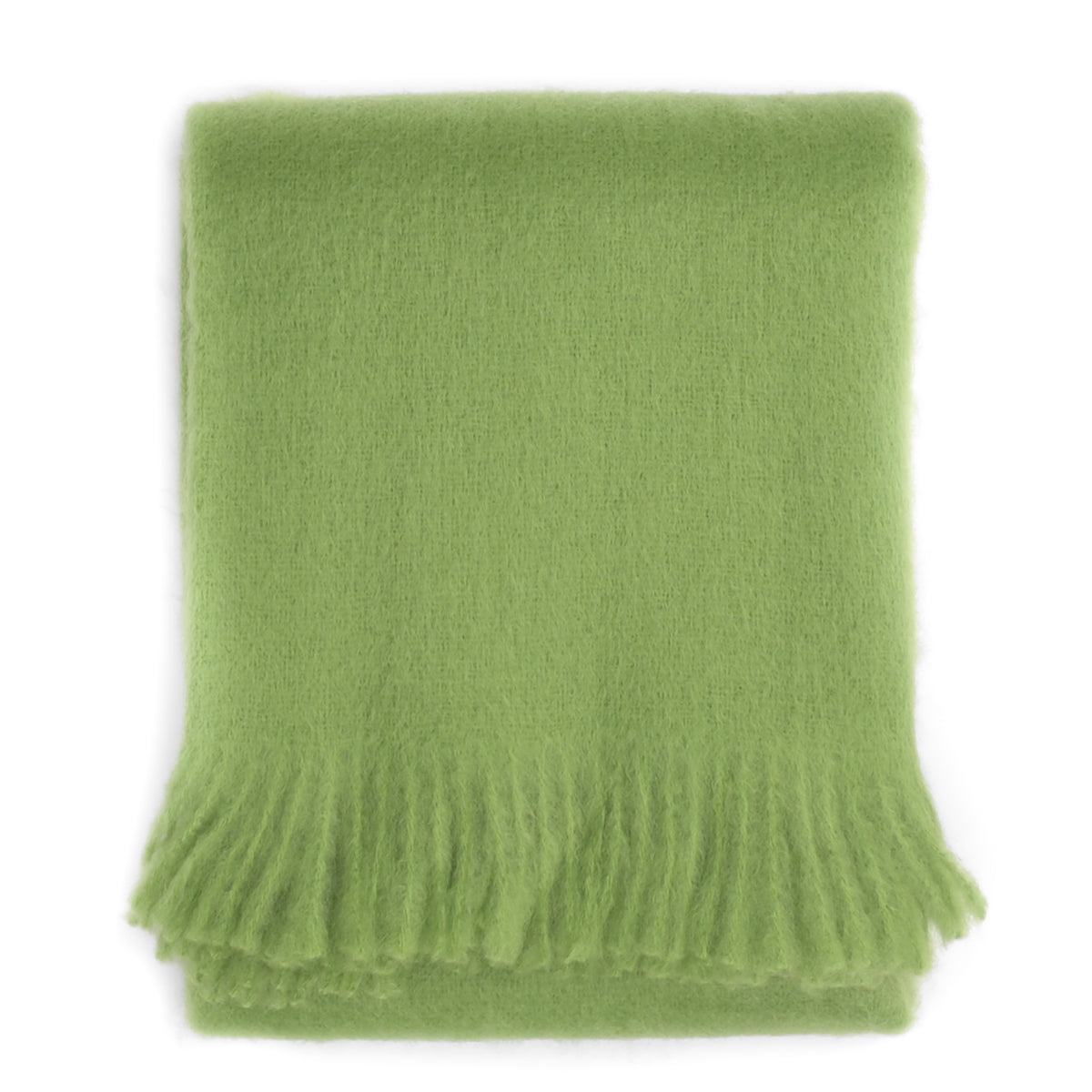 Southampton Home Luxury Mohair Throw ~ Garden Verde