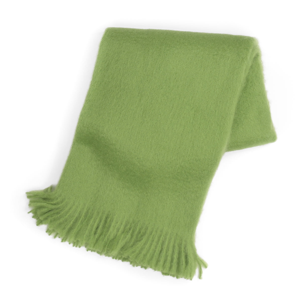 Southampton Home Luxury Mohair Throw ~ Garden Verde
