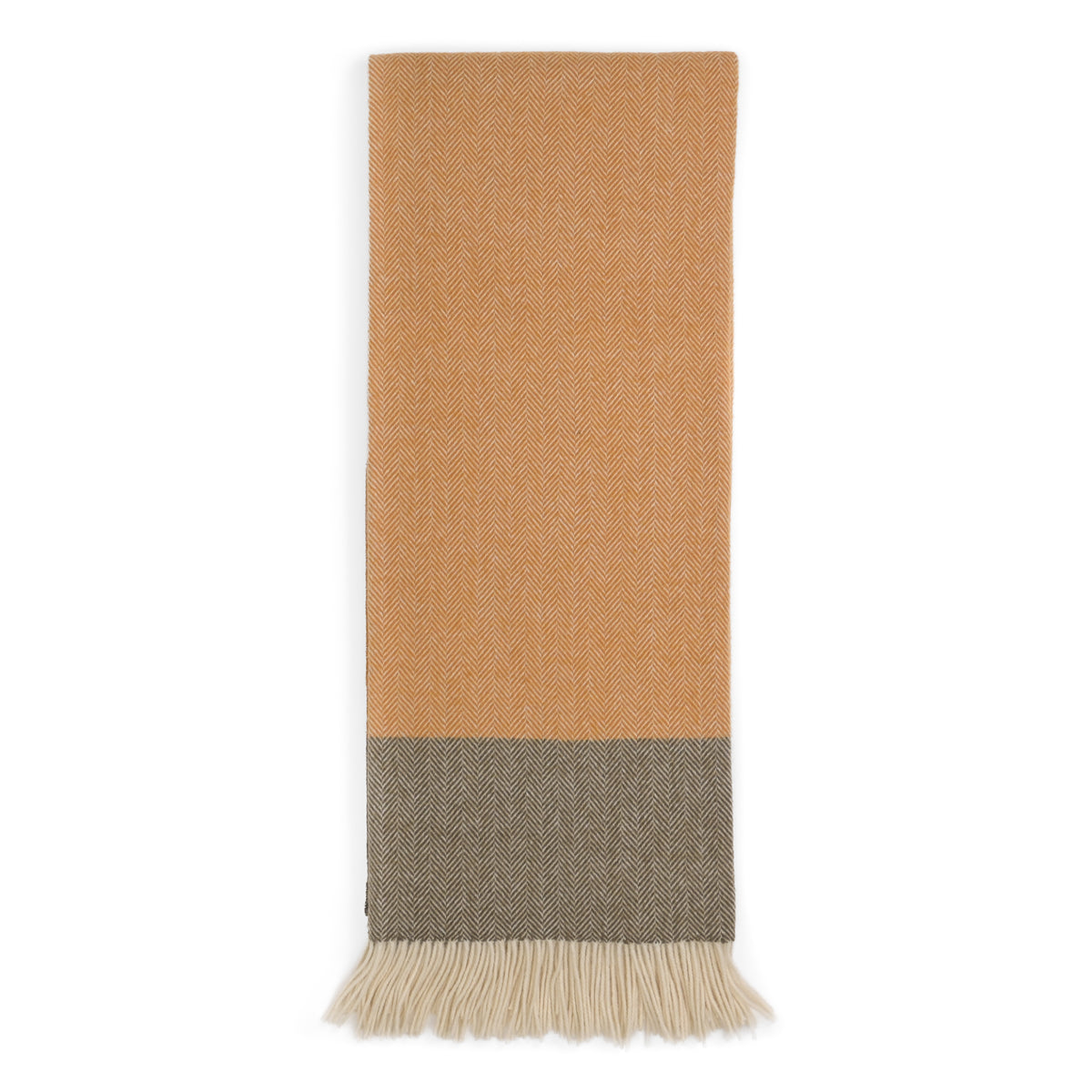 Southampton Home Portofino Herringbone Fine Australian Wool Throw ~ Golden Sand
