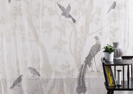 Premium Sheer Panels: The Paradiso Grey-Home Gifts-[bar code]-Prince of Scots