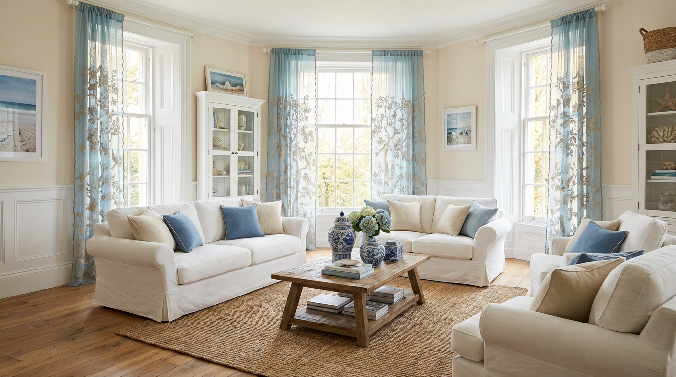 Premium Sheer Panels: The Paradiso-Home Gifts-[bar code]-Prince of Scots