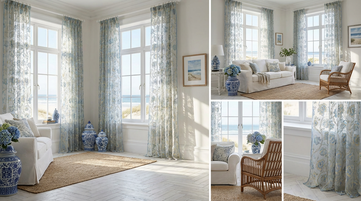 Premium Sheer Panels: The Springtime-Home Gifts-[bar code]-Prince of Scots