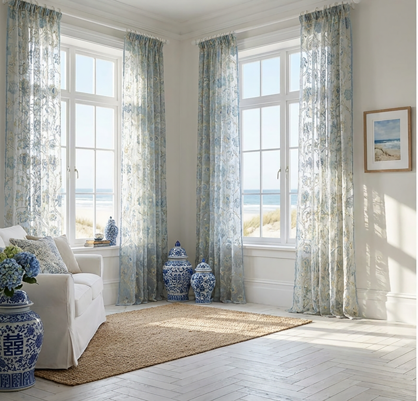 Premium Sheer Panels: The Springtime-Home Gifts-[bar code]-Prince of Scots