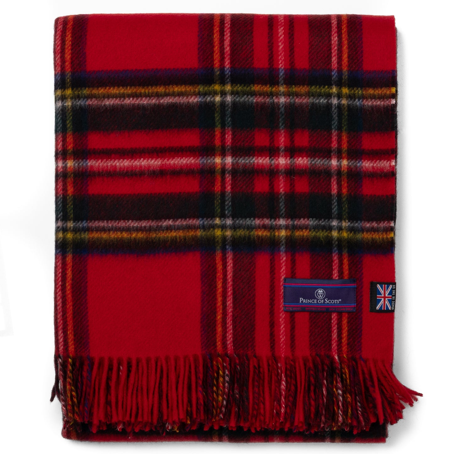Prince of Scots Double Merino (Royal Stewart)-Throws and Blankets-[bar code]-Prince of Scots