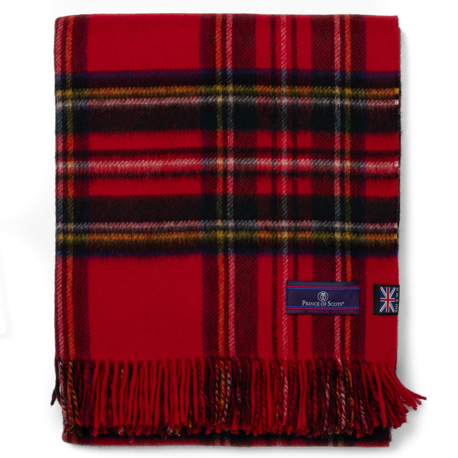 Prince of Scots Double Merino (Royal Stewart)-Throws and Blankets-[bar code]-Prince of Scots