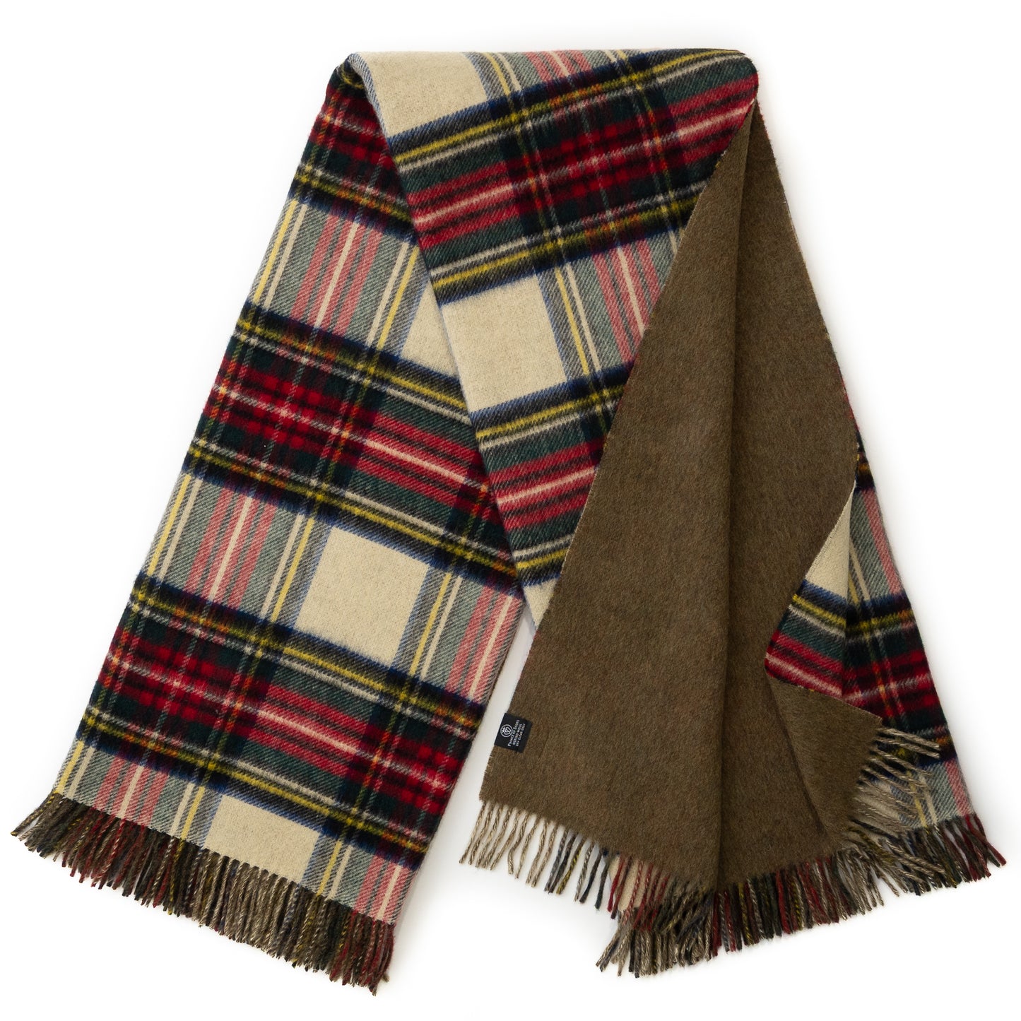 Prince of Scots Double Merino (Antiqued Dress Stewart)-Throws and Blankets-[bar code]-Prince of Scots