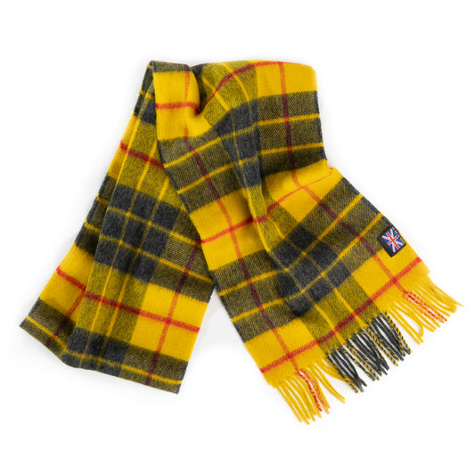 Prince of Scots Fringed Merino Wool Scarf (Dress McCleod)-scarf-[bar code]-Prince of Scots
