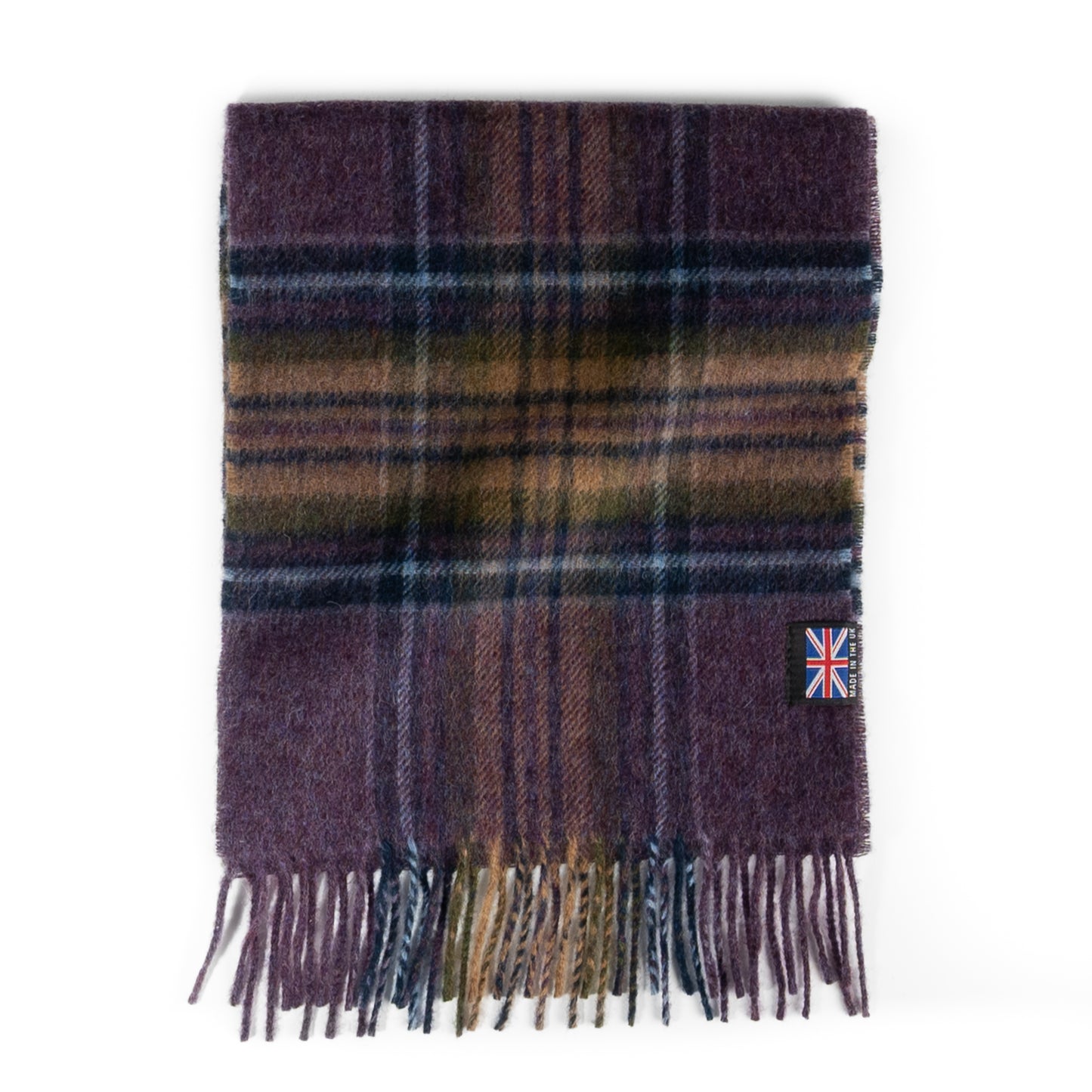 Prince of Scots Fringed Merino Wool Scarf (Heather Stewart)-scarf-[bar code]-Prince of Scots