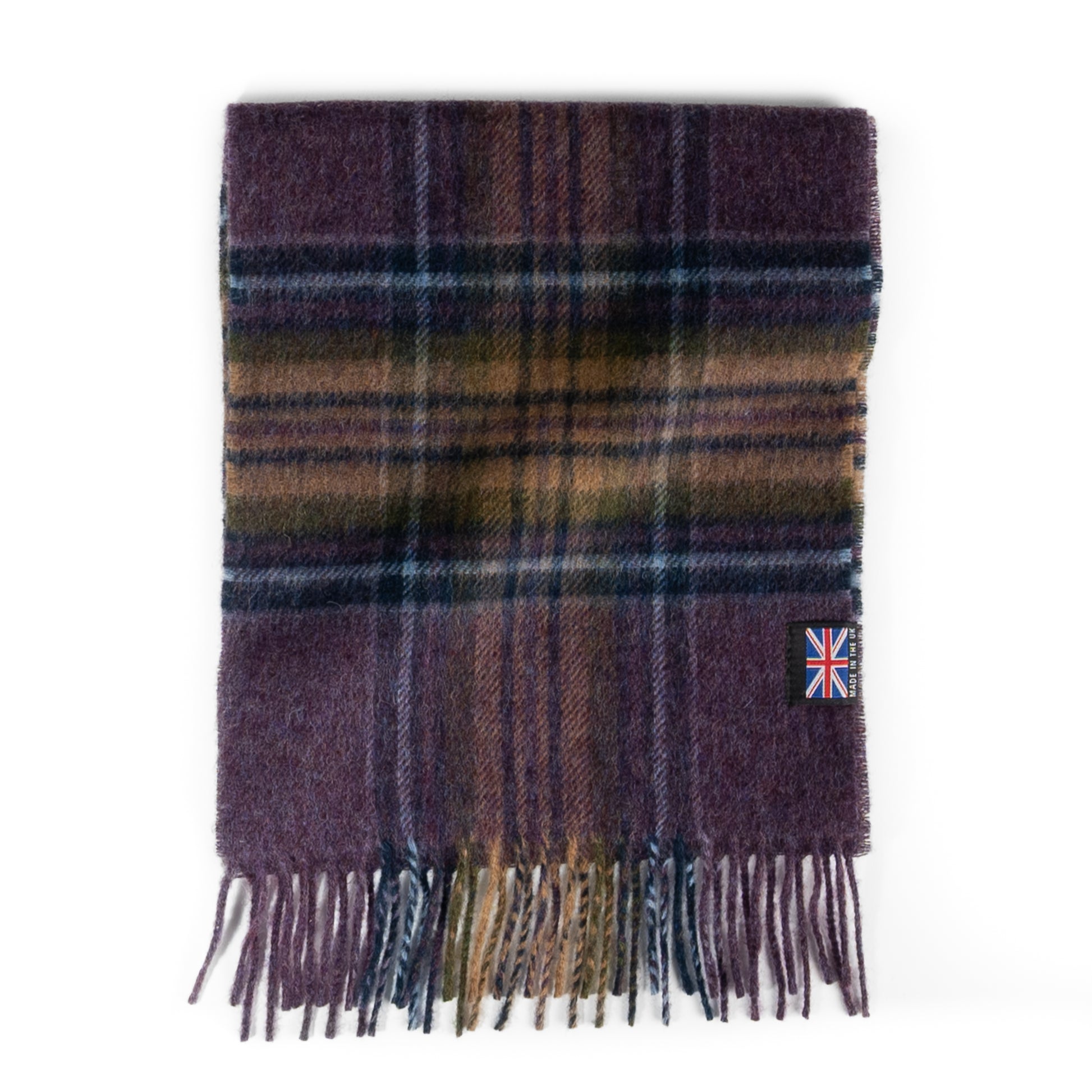 Prince of Scots Fringed Merino Wool Scarf (Heather Stewart)-scarf-[bar code]-Prince of Scots