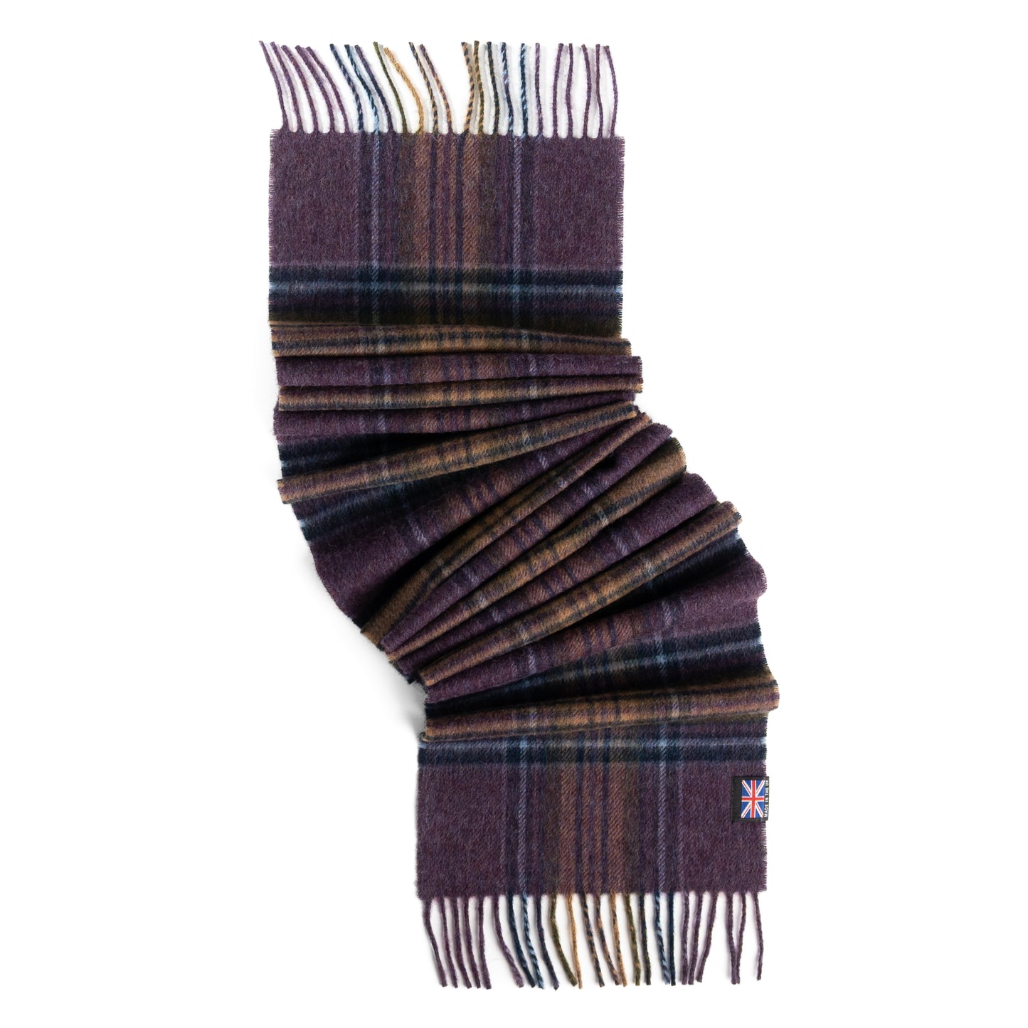 Prince of Scots Fringed Merino Wool Scarf (Heather Stewart)-scarf-[bar code]-Prince of Scots