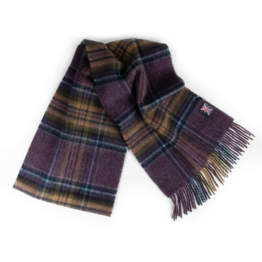 Prince of Scots Fringed Merino Wool Scarf (Heather Stewart)-scarf-[bar code]-Prince of Scots