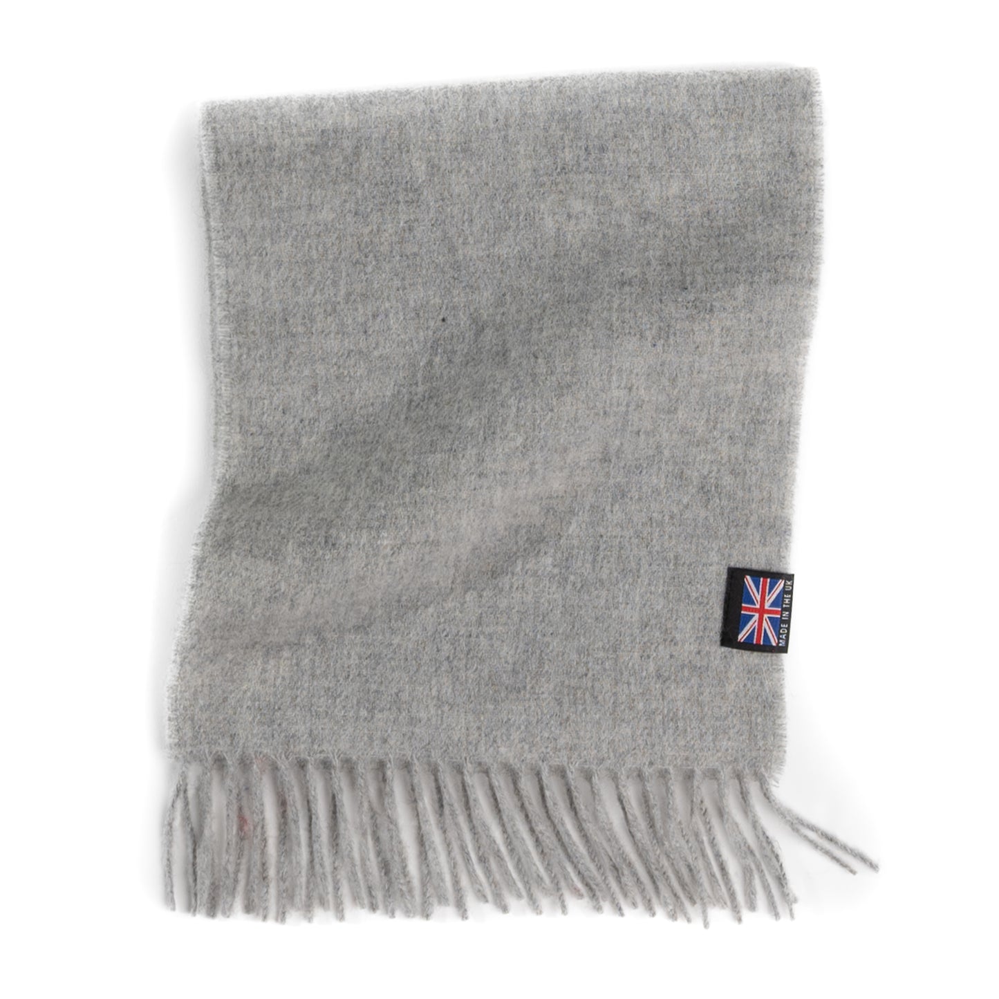 Prince of Scots Fringed Merino Wool Scarf (Silver)-scarf-[bar code]-Prince of Scots