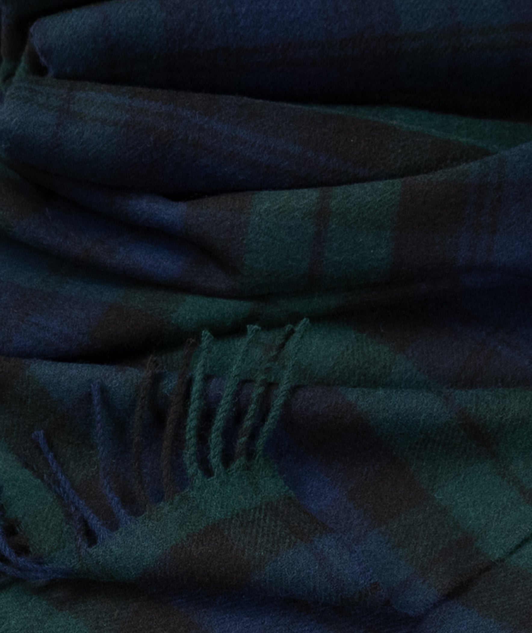 Prince of Scots Highland Tartan Tweed Merino Wool Throw ~ Black Watch ~-Throws and Blankets-[bar code]-Prince of Scots