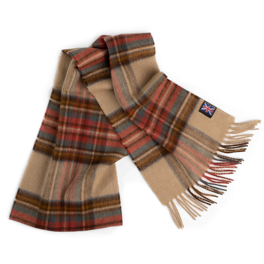 Prince of Scots Merino Lambswool Tartan Scarf (Antique Dress Stewart)-Gifts-[bar code]-Prince of Scots