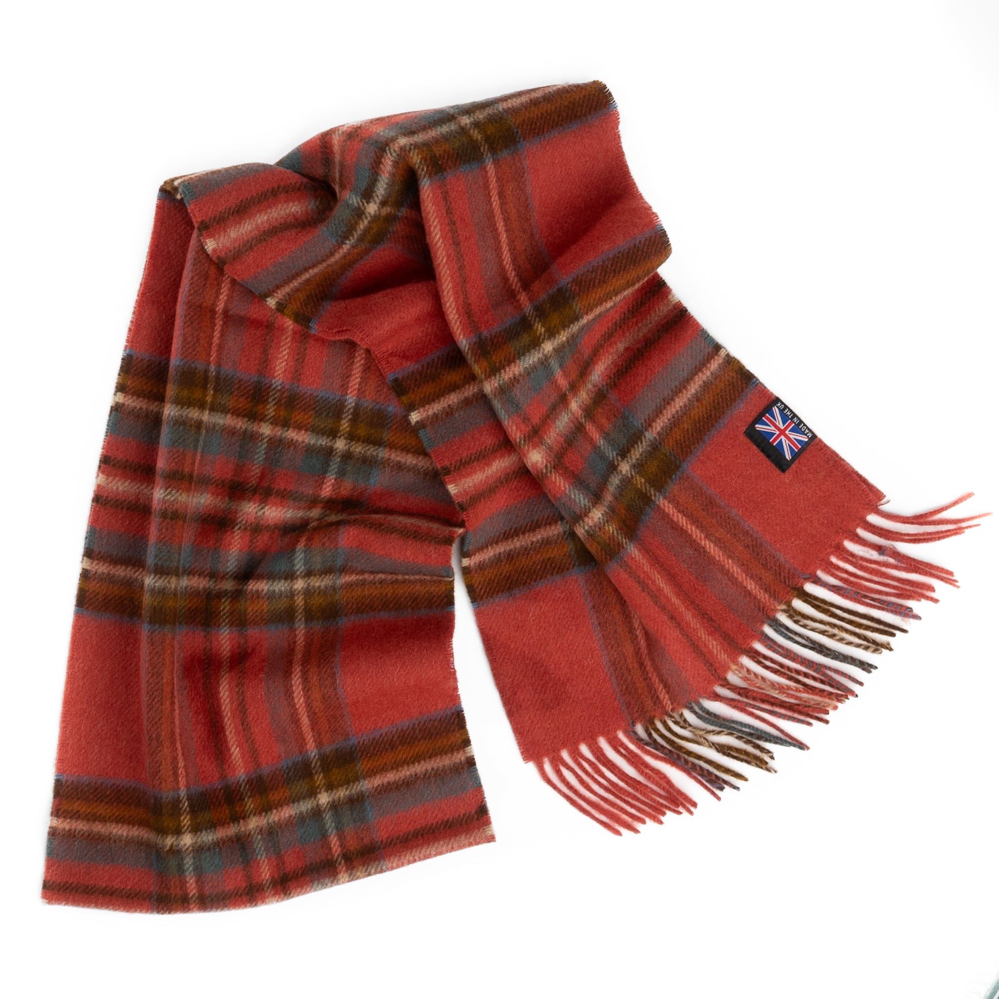 Prince of Scots Merino Lambswool Tartan Scarf (Antique Royal Stewart)-Gifts-[bar code]-Prince of Scots