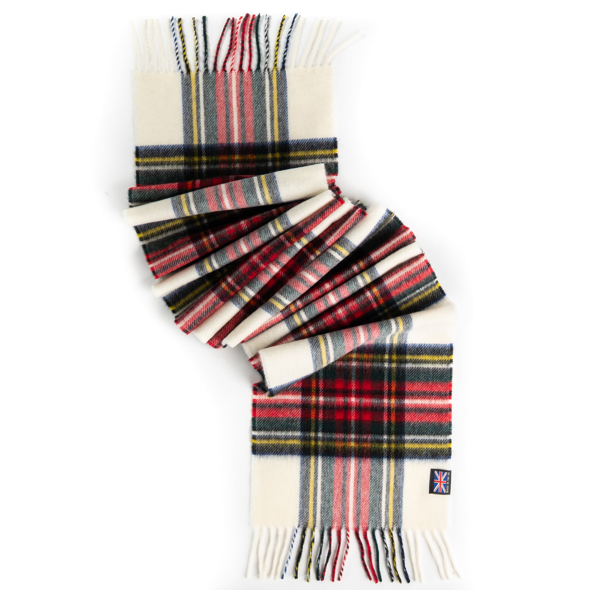 Prince of Scots Merino Lambswool Tartan Scarf (Dress Stewart)-Gifts-[bar code]-Prince of Scots