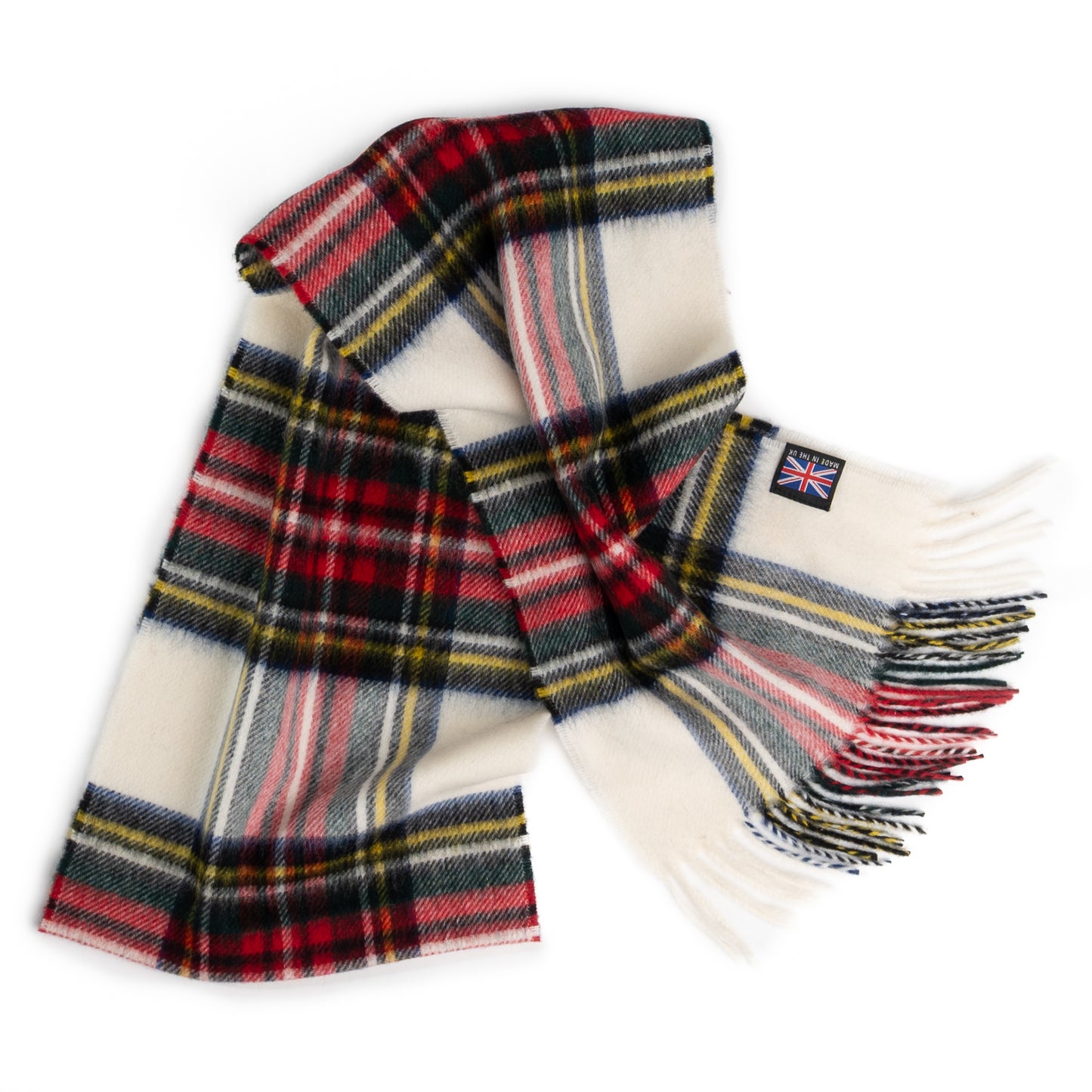 Prince of Scots Merino Lambswool Tartan Scarf (Dress Stewart)-Gifts-[bar code]-Prince of Scots