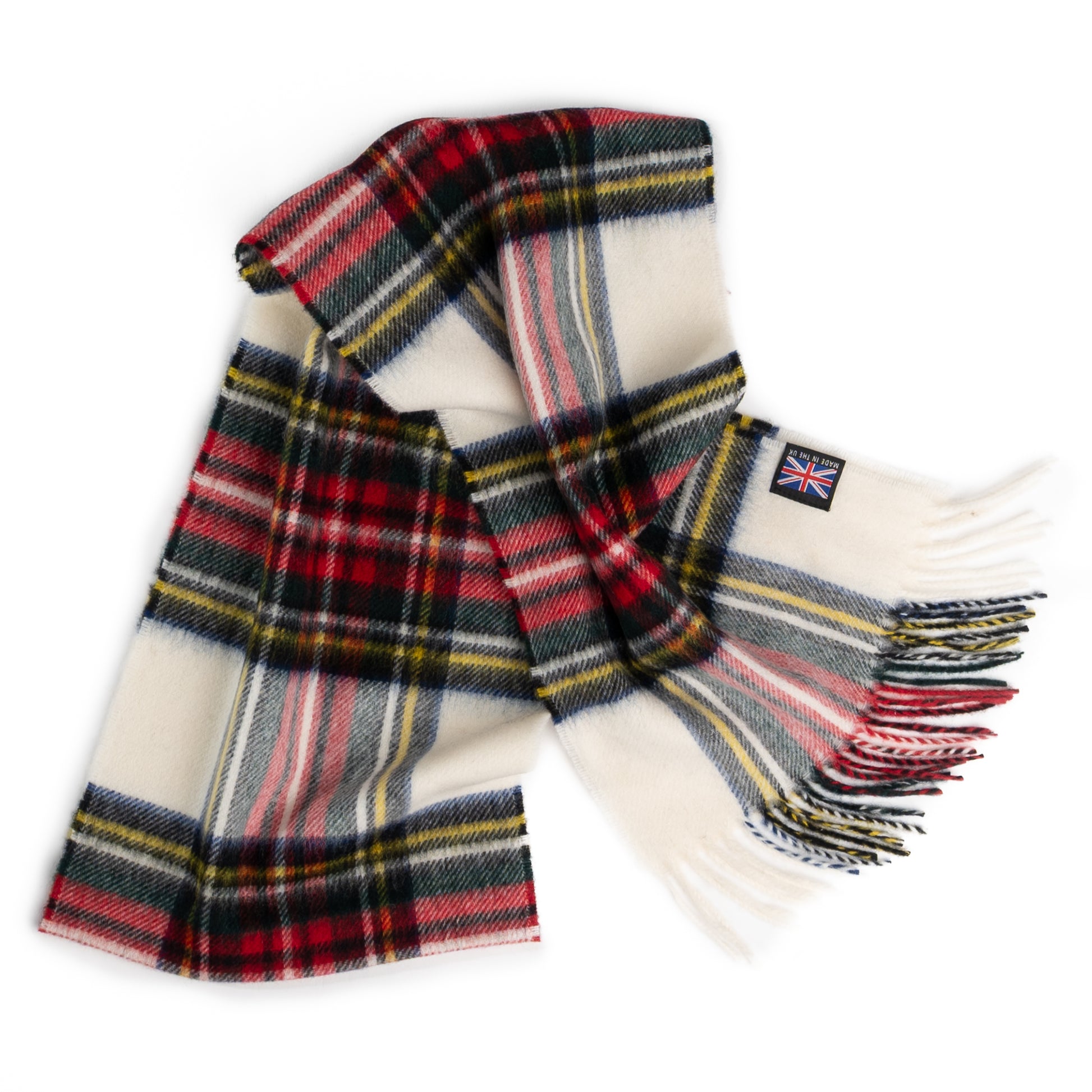 Prince of Scots Merino Lambswool Tartan Scarf (Dress Stewart)-Gifts-[bar code]-Prince of Scots
