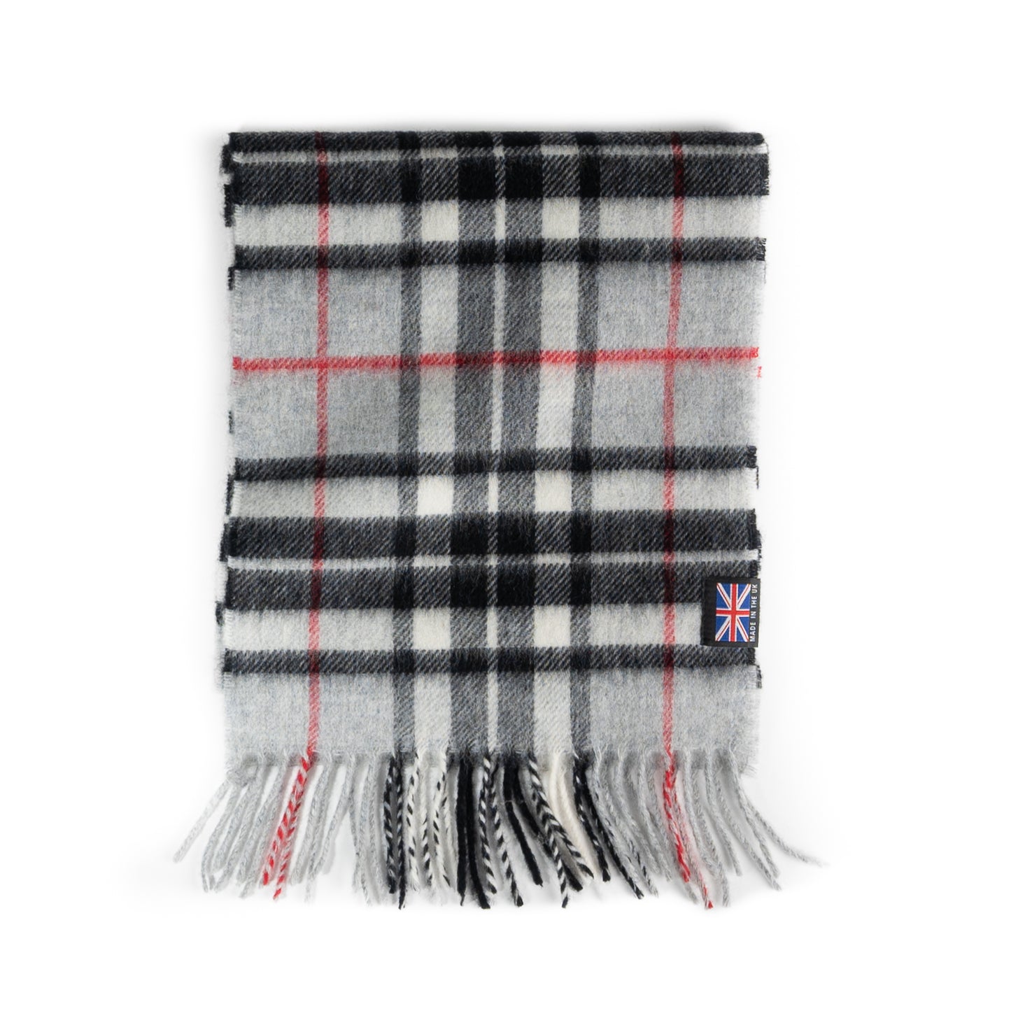 Prince of Scots Merino Lambswool Tartan Scarf (Grey Thompson)-Gifts-[bar code]-Prince of Scots