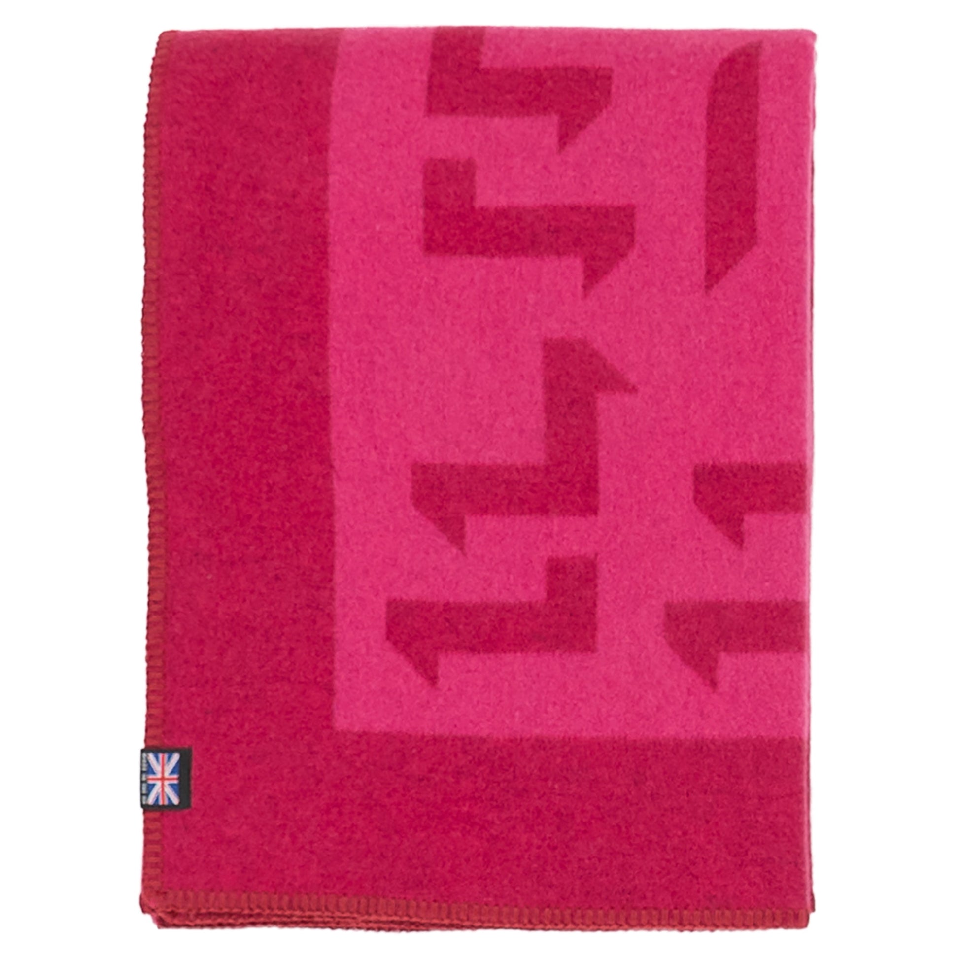 Prince of Scots Merino Wool Fleece Throw ~ Pink Expletive ~-Throws and Blankets-[bar code]-ExpletivePink-Prince of Scots