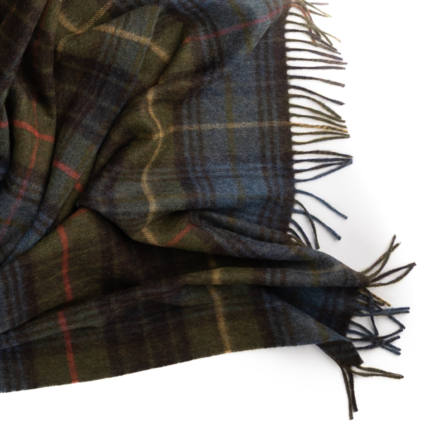 Prince of Scots Merino Wool Throw ~ Antique Hunting Stewart ~-Throws and Blankets-[bar code]-Prince of Scots