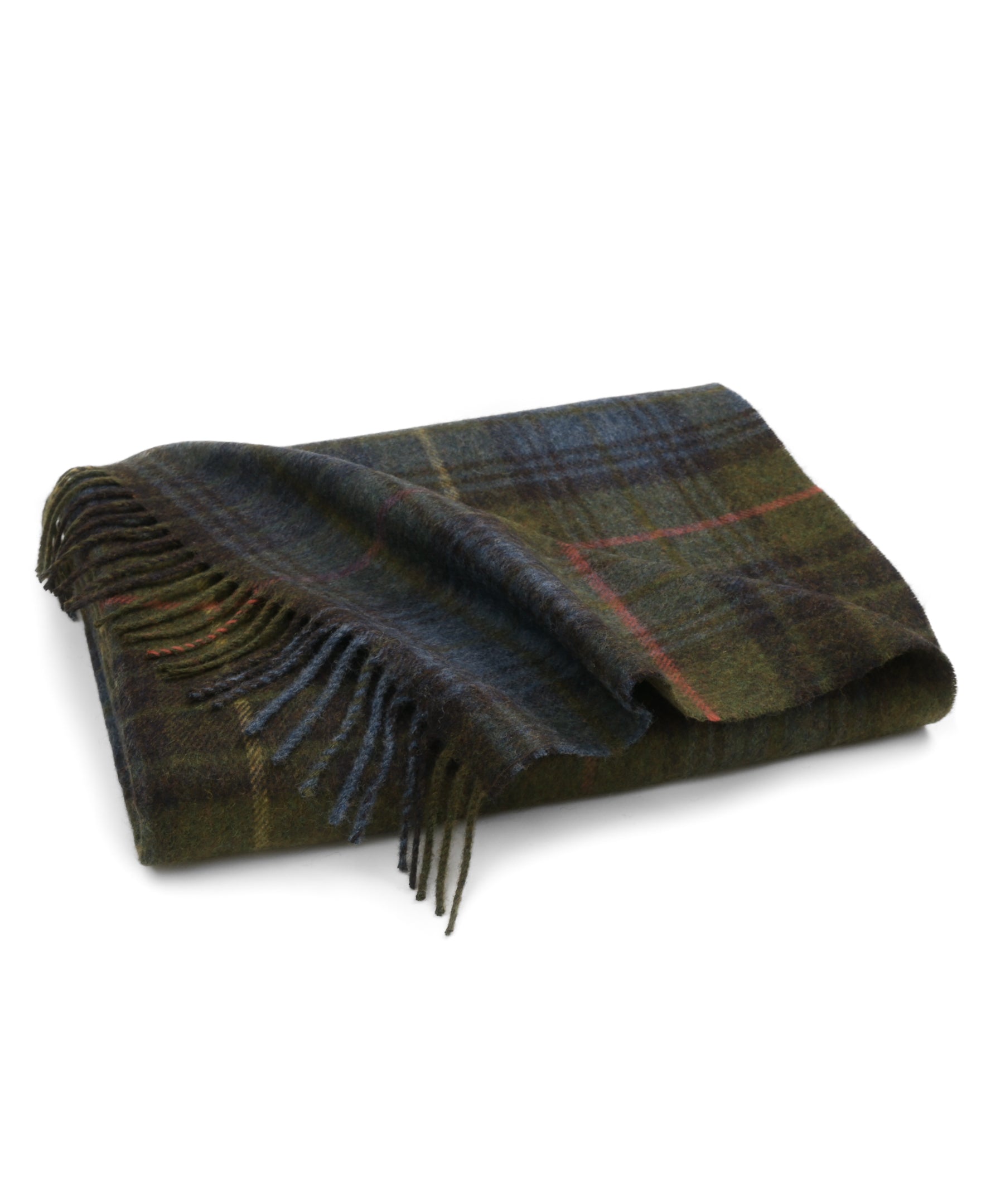 Prince of Scots Merino Wool Throw ~ Antique Hunting Stewart ~-Throws and Blankets-[bar code]-Prince of Scots