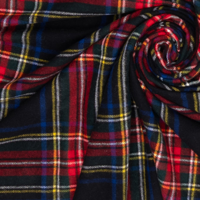 Prince of Scots Merino Wool Throw ~ Black Stewart ~-Throws and Blankets-[bar code]-Prince of Scots