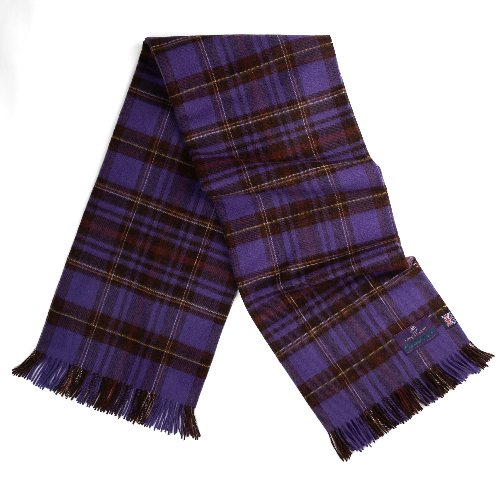 Prince of Scots Merino Wool Throw ~ Equestrian Tartan ~-Throws and Blankets-[bar code]-Prince of Scots