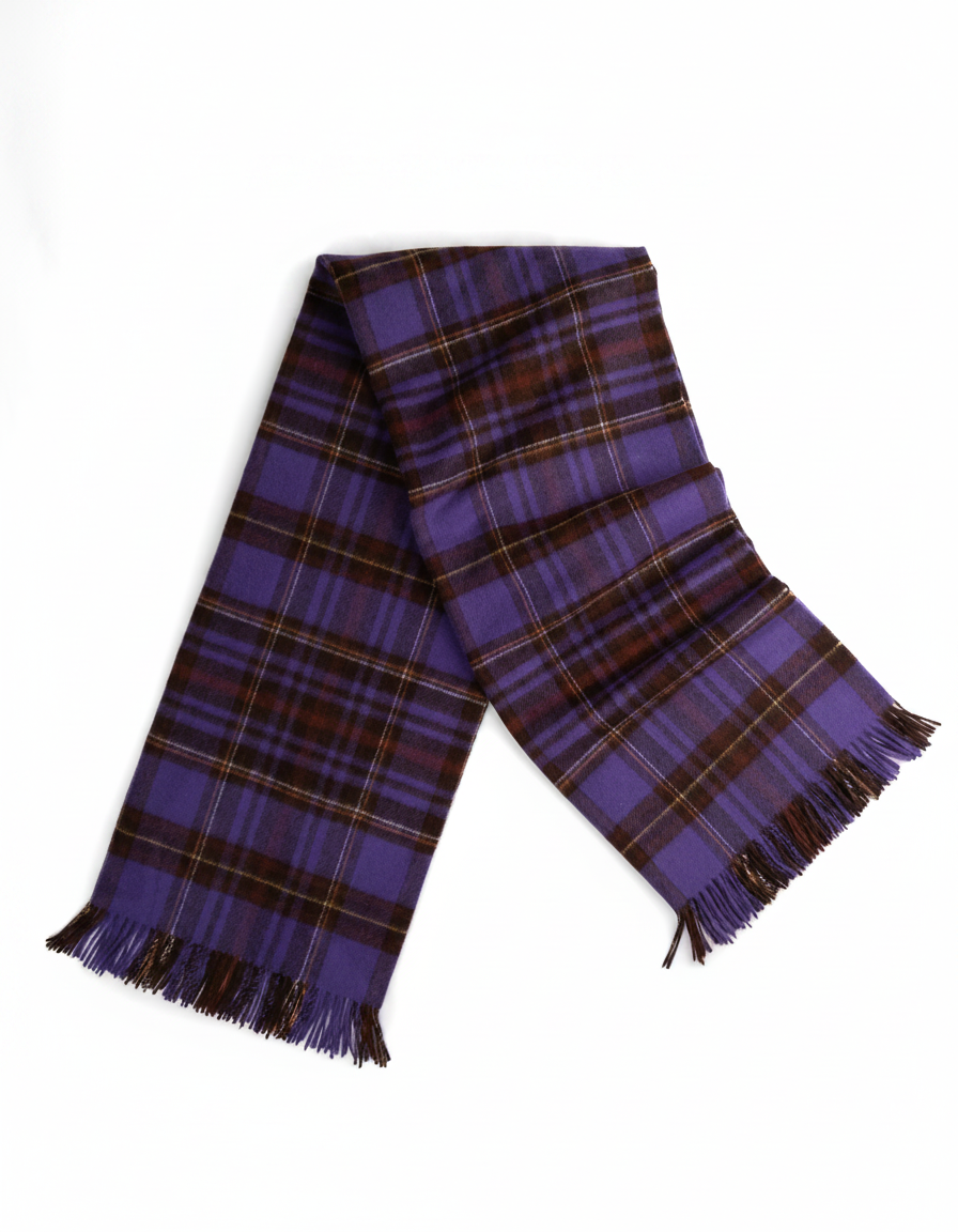Prince of Scots Merino Wool Throw ~ Equestrian Tartan ~-Throws and Blankets-[bar code]-Prince of Scots