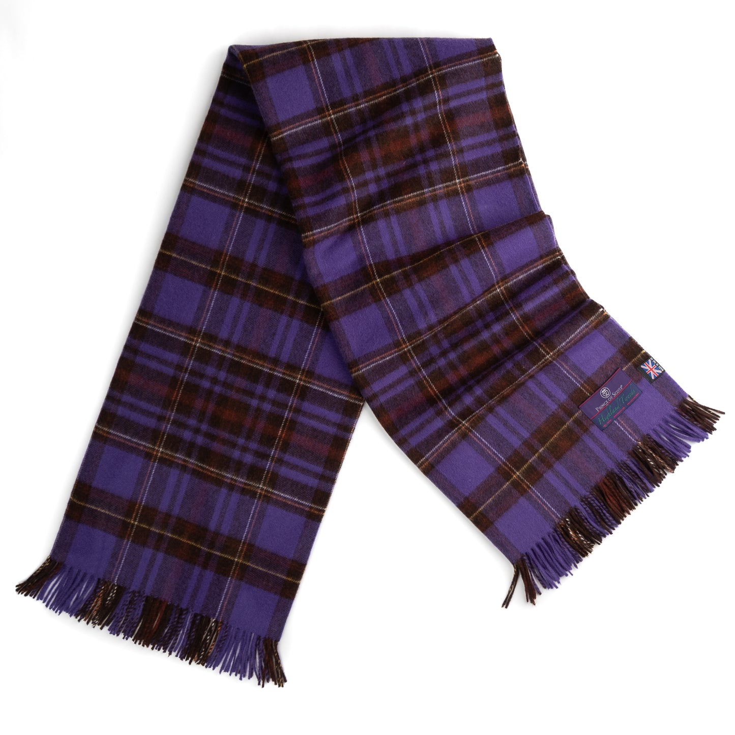 Prince of Scots Merino Wool Throw ~ Equestrian Tartan ~-Throws and Blankets-[bar code]-Prince of Scots