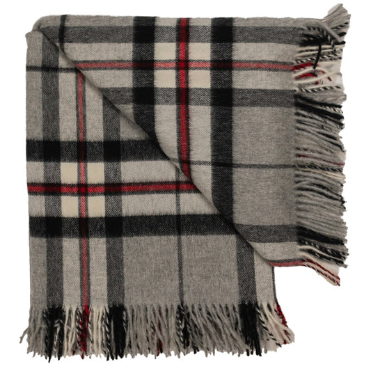 Prince of Scots Highland Tweed Merino Wool Throw ~ Grey Thompson ~-Throws and Blankets-Prince of Scots-00810032750503-J400015-Prince of Scots