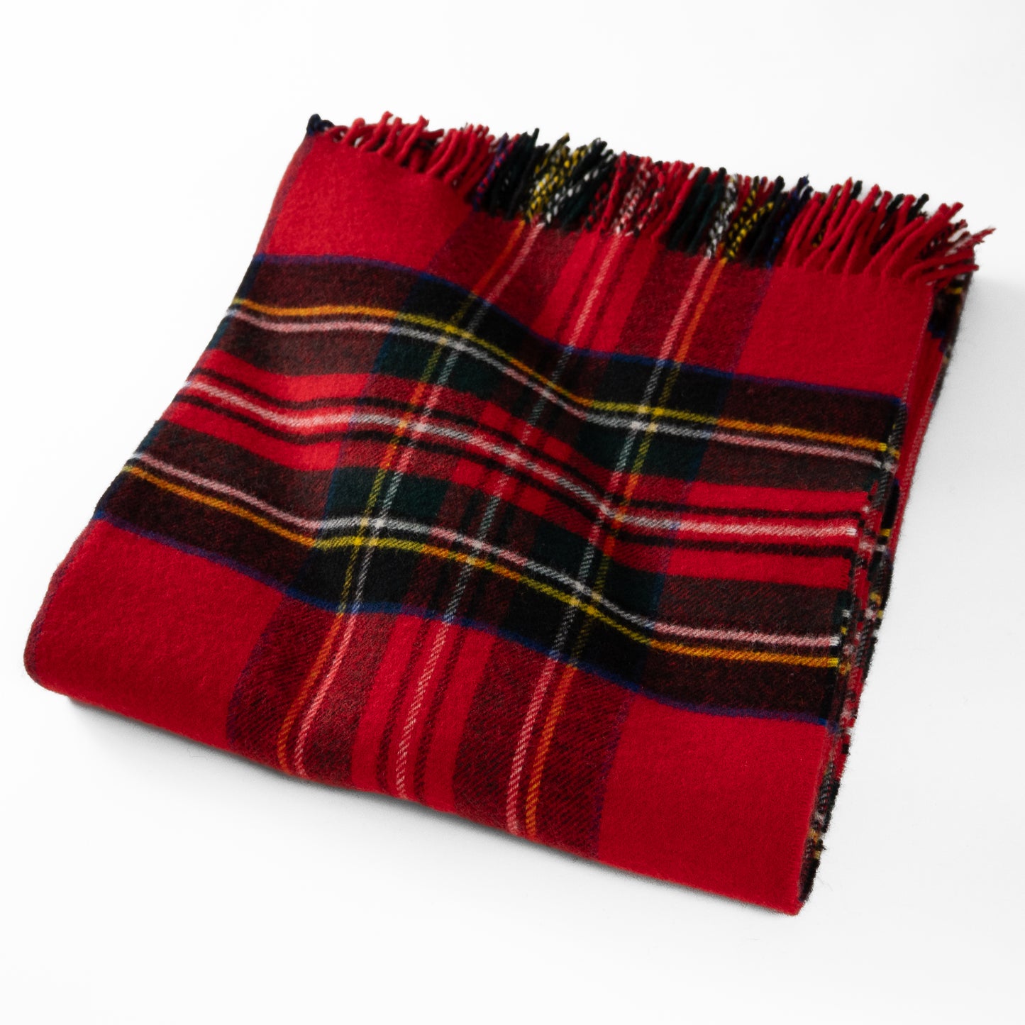 Prince of Scots Merino Wool Throw ~ Royal Stewart ~-Throws and Blankets-[bar code]-Prince of Scots