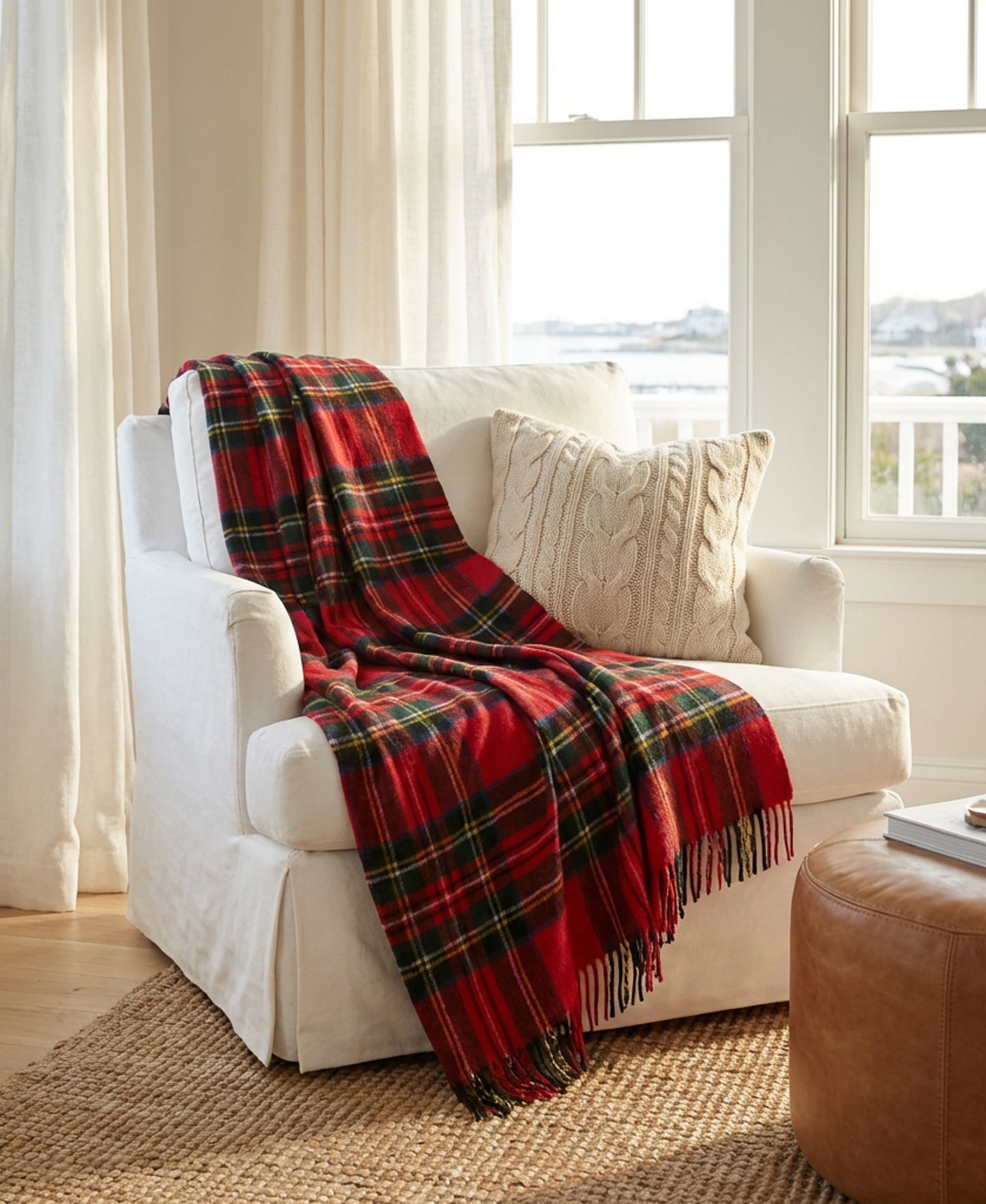 Prince of Scots Merino Wool Throw ~ Royal Stewart ~-Throws and Blankets-[bar code]-Prince of Scots